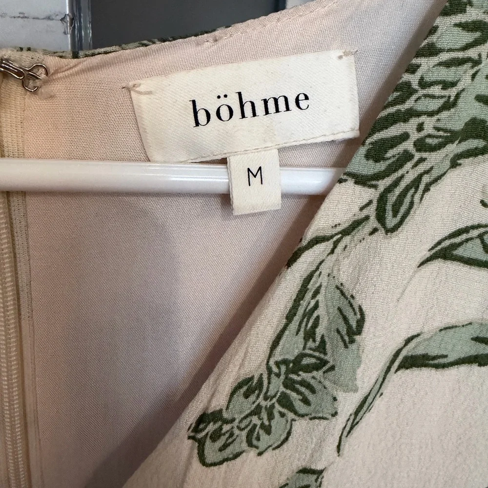 Bohme Green Floral Dress - Picture 5 of 6